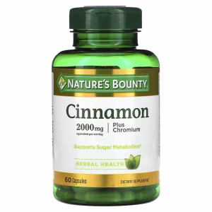 Nature's Bounty, Cinnamon Plus Chromium, 60 Capsules