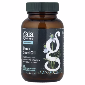 Gaia Herbs, Black Seed Oil, 60 Liquid Phyto-Caps® (200 mg Per cap)