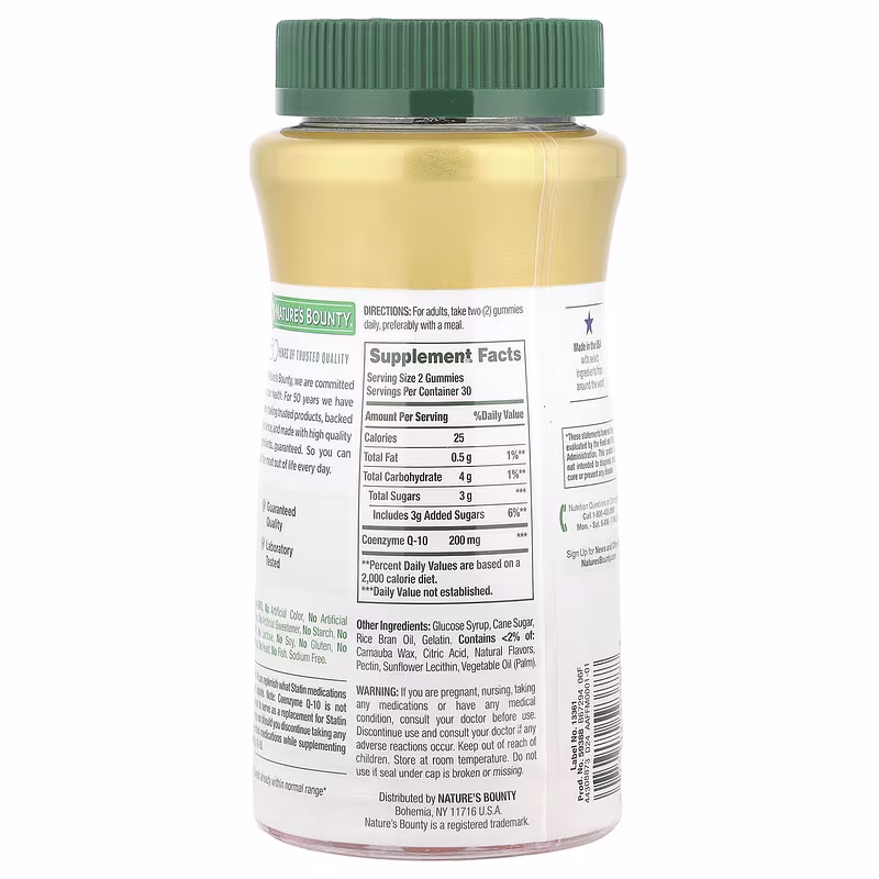 Nature's Bounty, CoQ-10 Gummies, Peach Mango, 60 Gummies (100 mg per Gummy) - Image 2