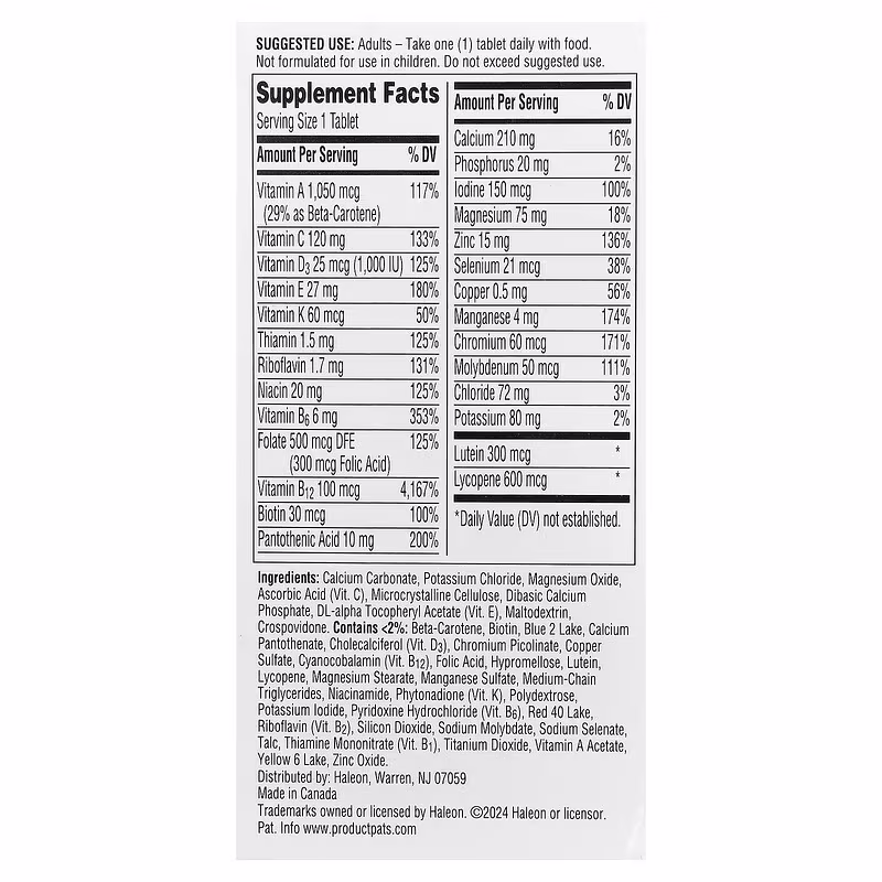 Centrum, Silver Men 50+, Complete Multivitamin, 100 Tablets - Image 3