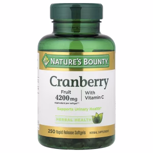 Nature's Bounty, Cranberry with Vitamin C, 250 Rapid Release Softgels