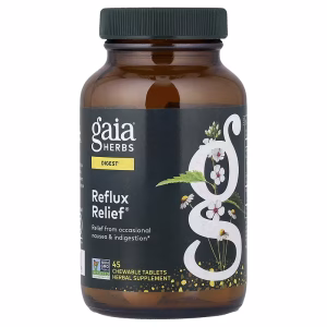 Gaia Herbs, Reflux Relief®, 45 Chewable Tablets