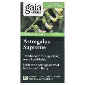Gaia Herbs, Astragalus Supreme, 60 Vegan Liquid Phyto-Caps