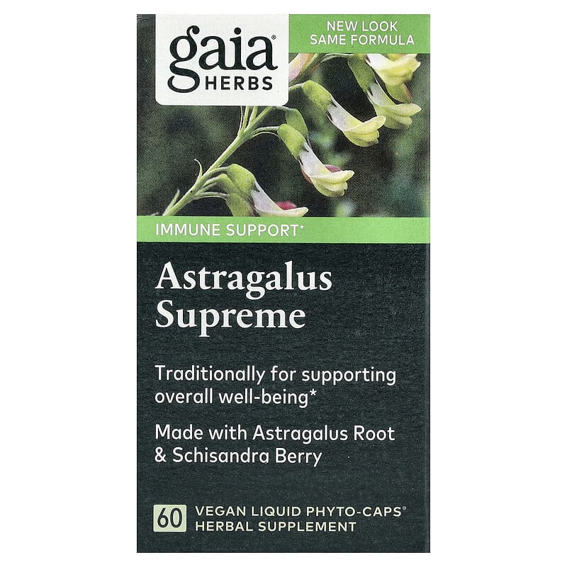 Gaia Herbs, Astragalus Supreme, 60 Vegan Liquid Phyto-Caps