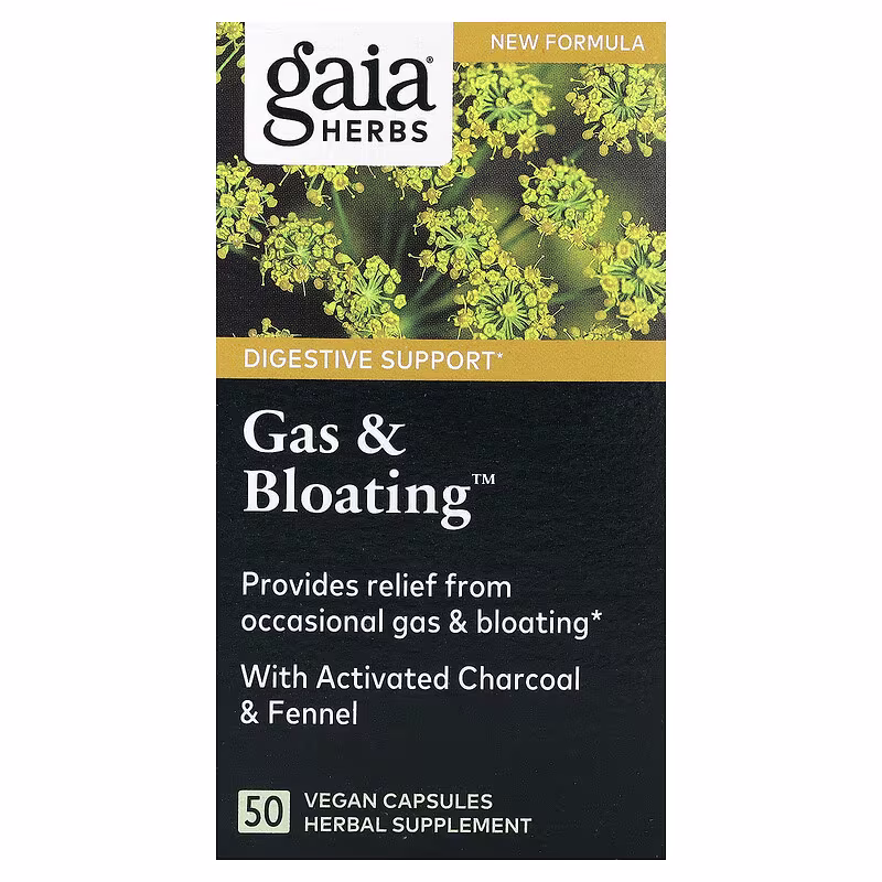 Gaia Herbs, Gas & Bloating™, 50 Vegan Capsules - Image 2