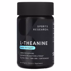 Sports Research, L-Theanine, 200 mg, 60 Softgels