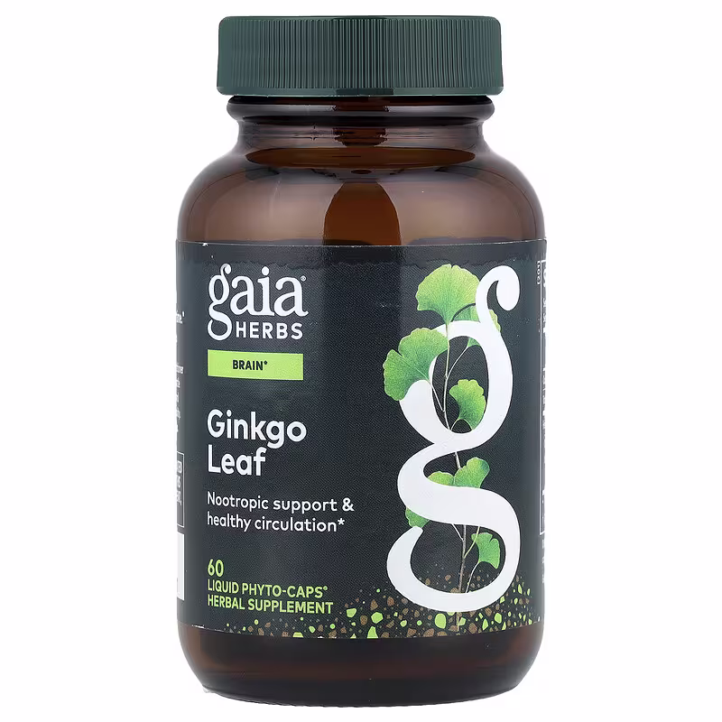 Gaia Herbs, Ginkgo Leaf, 60 Liquid Phyto-CapsĀ®