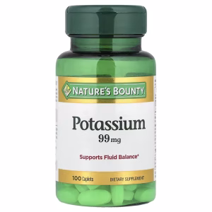 Nature's Bounty, Potassium, 99 mg, 100 Caplets