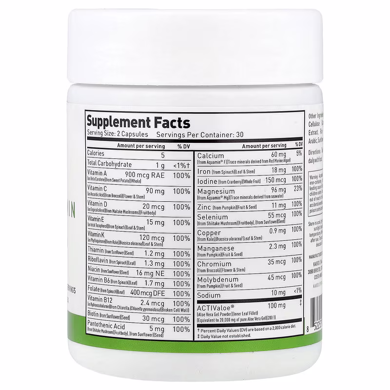 Kaged, Multivitamin, 60 Veggie Capsules - Image 2