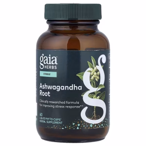 Gaia Herbs, Ashwagandha Root, 60 Liquid Phyto-Caps®