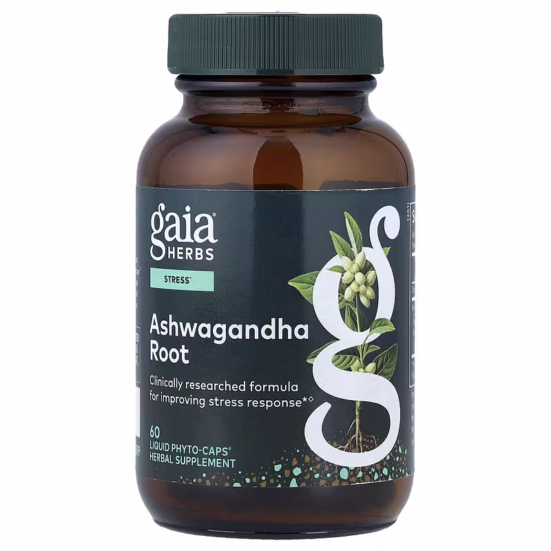 Gaia Herbs, Ashwagandha Root, 60 Liquid Phyto-CapsĀ®