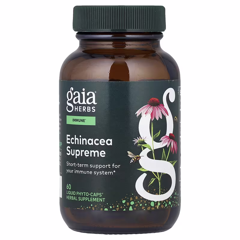 Gaia Herbs, Echinacea Supreme, 60 Liquid Phyto-CapsĀ®
