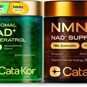 NMN Supplement 1000mg & Liposomal NAD+ Supplement with Resveratrol – Supports Cellular Energy & NAD+ Levels – Third-Party Tested