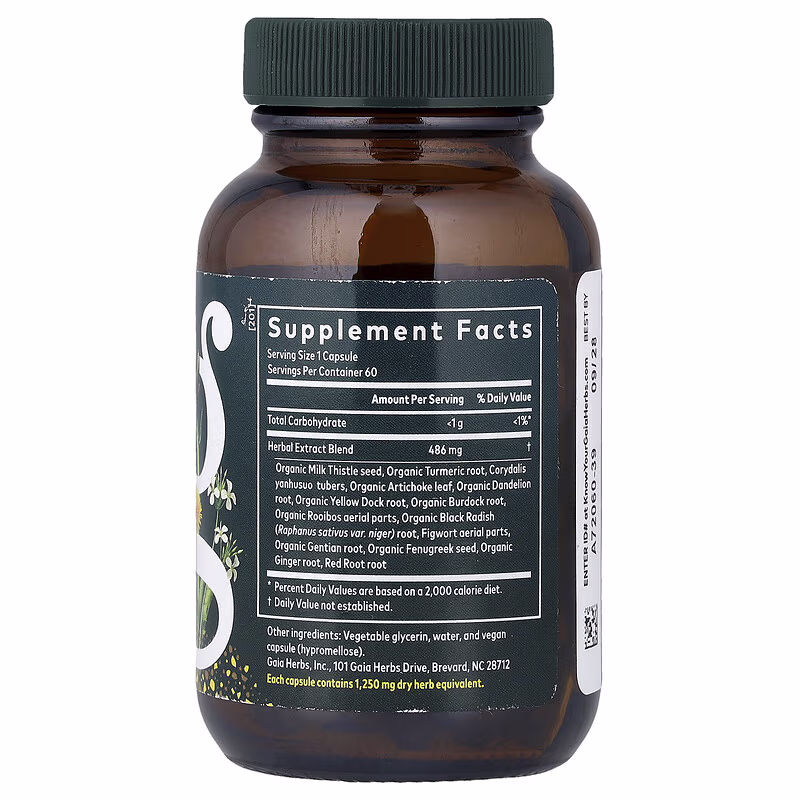 Gaia Herbs, Liver Cleanse, 60 Liquid Phyto-Caps - Image 2