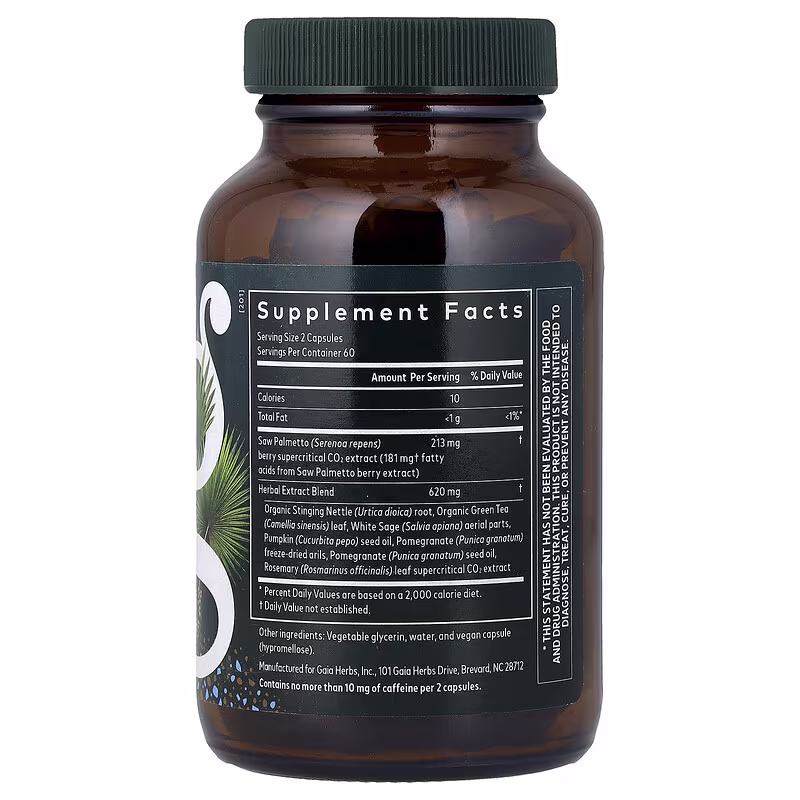 Gaia Herbs, Men, Prostate Health, 120 Liquid Phyto-CapsĀ® - Image 2