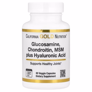 California Gold Nutrition, Glucosamine, Chondroitin, MSM plus Hyaluronic Acid, 60 Veggie Capsules