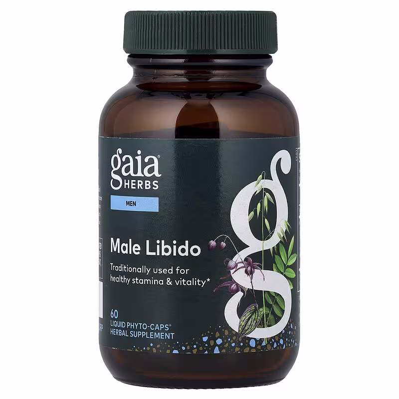 Gaia Herbs, Men, Male Libido, 60 Liquid Phyto-CapsĀ®