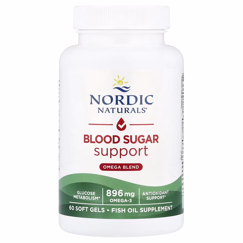 Nordic Naturals, Blood Sugar Support, Omega Blend, 60 Soft Gels