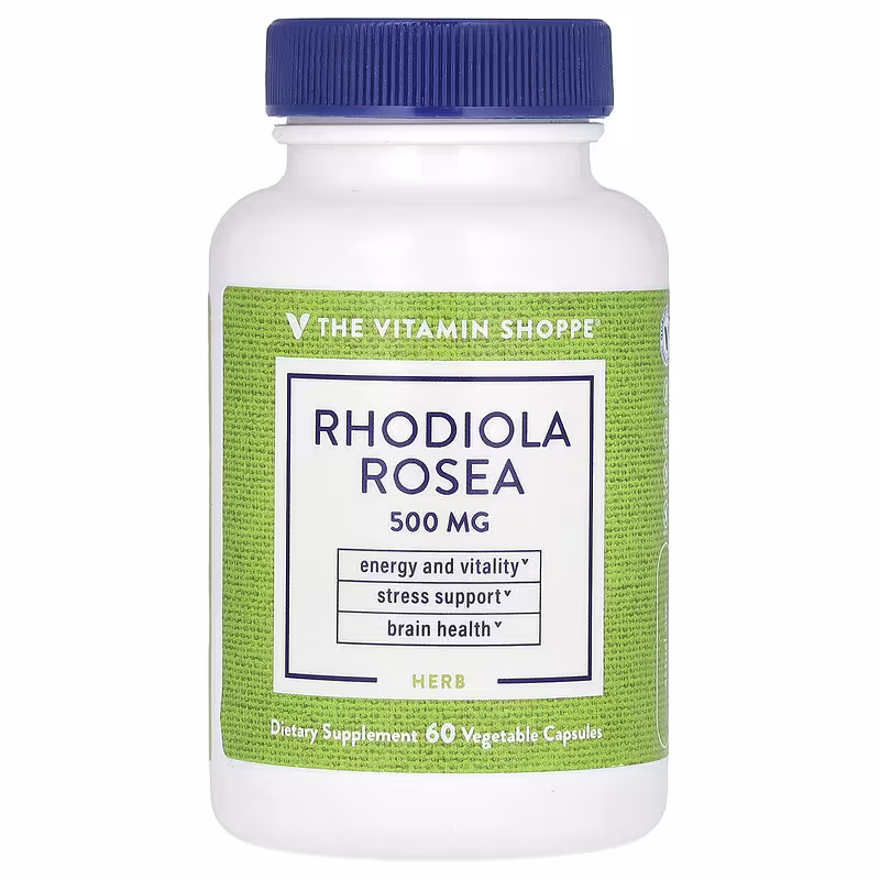 The Vitamin Shoppe, Rhodiola Rosea, 500 mg, 60 Vegetable Capsules
