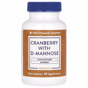 The Vitamin Shoppe, Cranberry With D-Mannose, 60 Vegetable Capsules