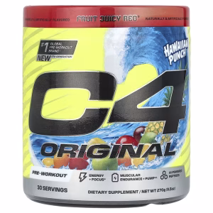 C4 / Cellucor, C4® Original, Pre-Workout, Hawaiian Punch®, Fruit Juicy Red®, 9.5 oz (270 g)