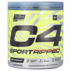 C4 / Cellucor, C4® Sport Ripped, Pre-Workout, Artic Snow Cone, 9.9 oz (280 g)