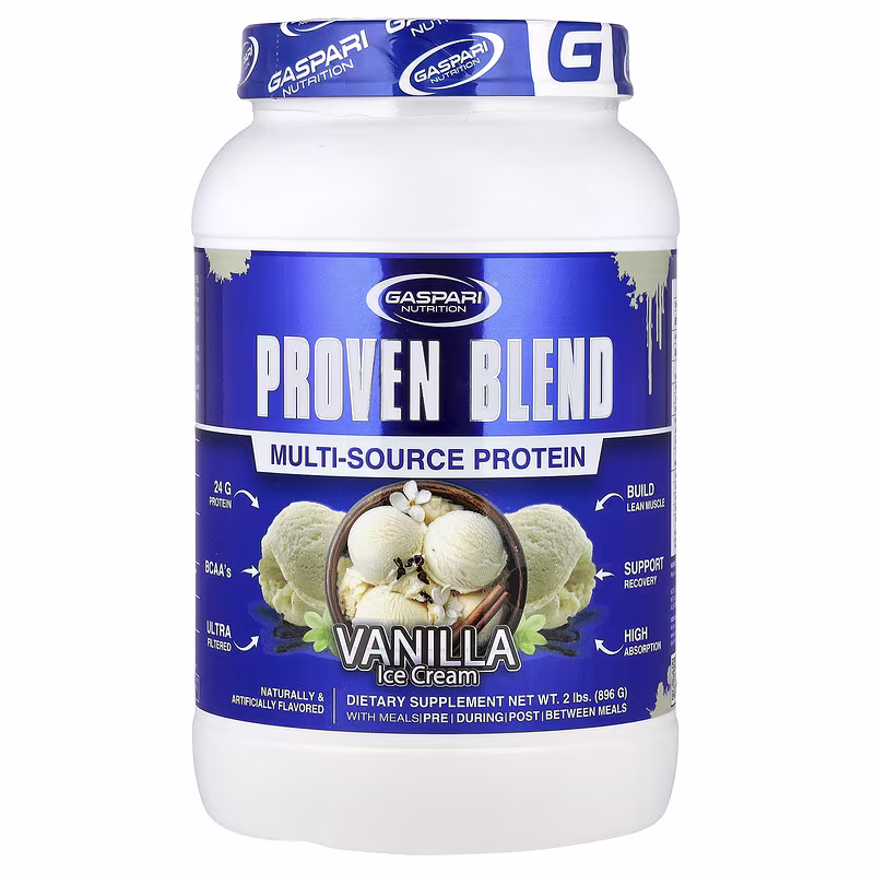 Gaspari Nutrition, Proven Blend Multi-Source Protein, Vanilla Ice Cream, 2 lbs (896 g)