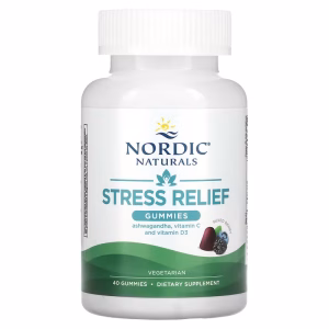 Nordic Naturals, Stress Relief Gummies, Mixed Berry, 40 Gummies