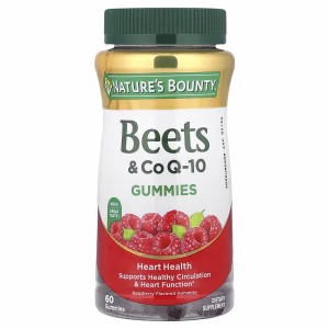 Nature's Bounty, Beets & CoQ-10 Gummies, Raspberry, 60 Gummies