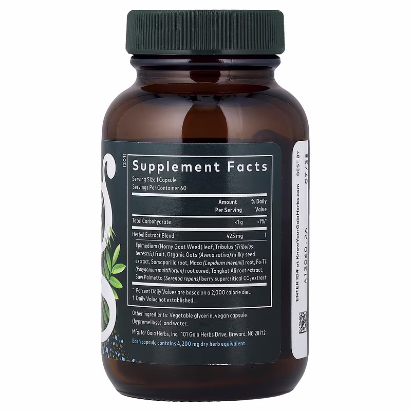 Gaia Herbs, Men, Male Libido, 60 Liquid Phyto-CapsĀ® - Image 2