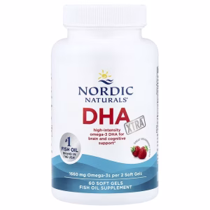 Nordic Naturals, DHA Xtra, Strawberry, 60 Soft Gels