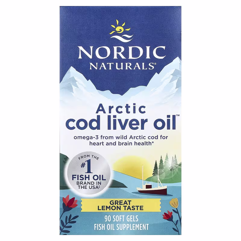 Nordic Naturals, Arctic Cod Liver Oilâ„¢, Lemon, 90 Soft Gels - Image 2