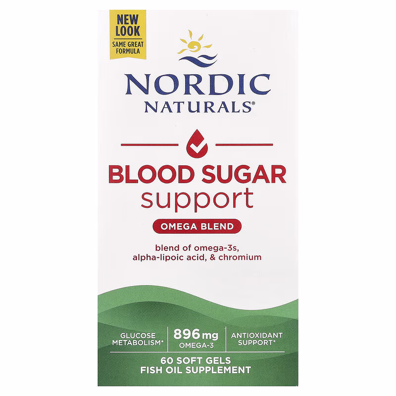 Nordic Naturals, Blood Sugar Support, Omega Blend, 60 Soft Gels - Image 2