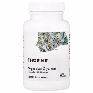 Thorne, Magnesium Glycinate, 90 Capsules (120 mg per Capsule)