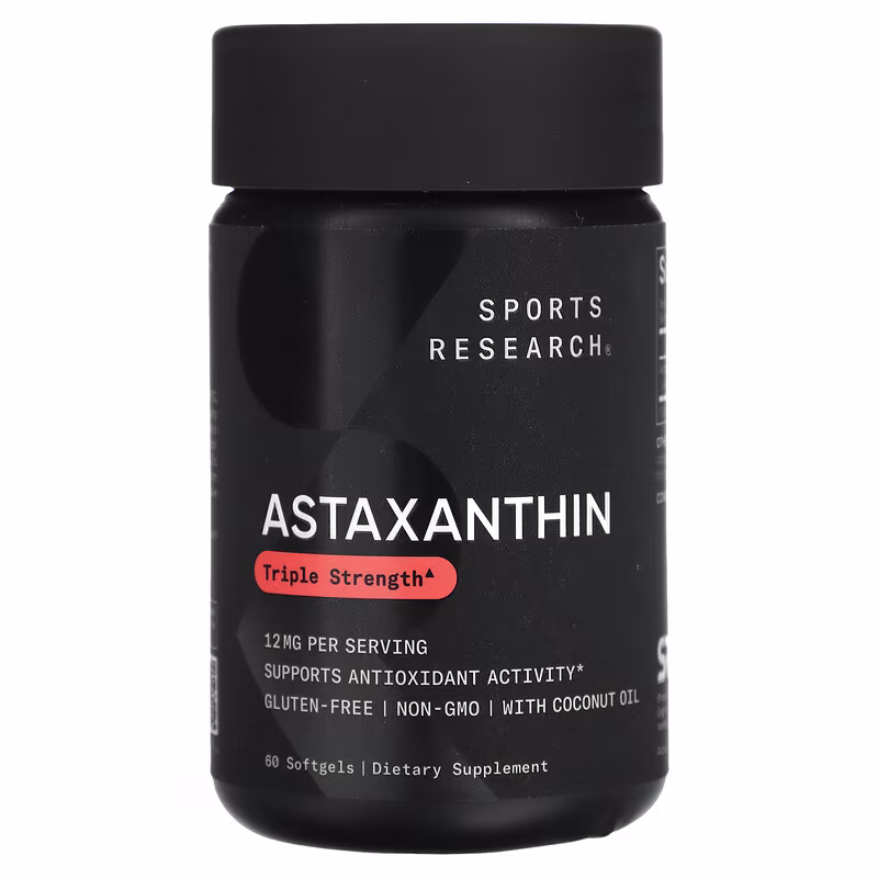 Sports Research, Astaxanthin, Triple Strength, 12 mg, 60 Softgels