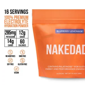 Naked Nutrition Electrolytes Powder Packets - Blueberry Lemonade