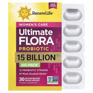 Renew Life, Ultimate Flora™ Probiotic, 50 Billion CFU, 30 Delayed Release Vegan Capsules