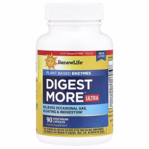 Renew Life, DigestMore™ Ultra, Plant Based Enzymes, 90 Vegetarian Capsules