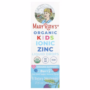 MaryRuth's, Organic Kids Ionic Zinc Liquid Drops, 4-13 Years, Berry, 2 fl oz (60 ml)