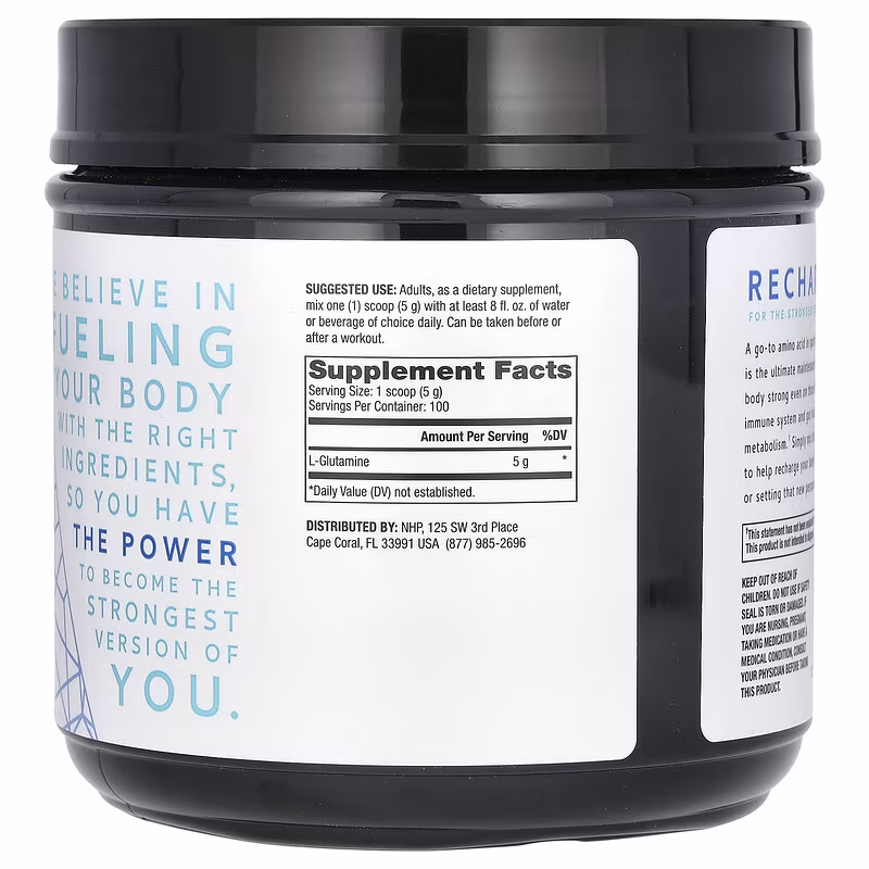 Dr. Mercola, Pure Power, L-Glutamine, Unflavored, 17.6 oz (500 g) - Image 2