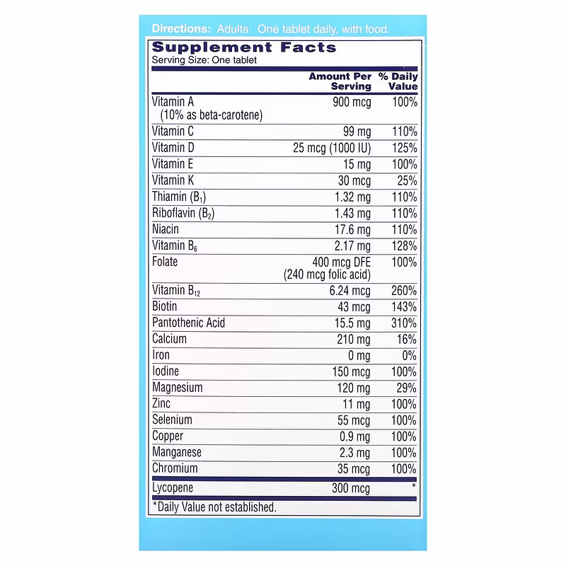 One-A-Day, Men's Complete Multivitamin, 100 Tablets - Image 2