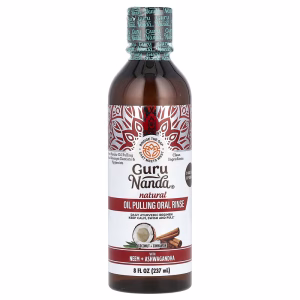 GuruNanda, Natural Oil Pulling Oral Rinse, Coconut + Cinnamon, 8 fl oz (237 ml)