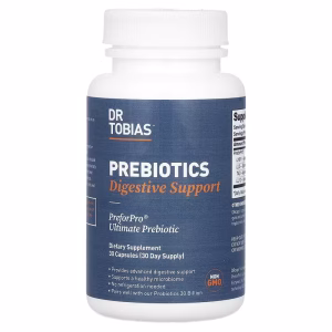 Dr. Tobias, Prebiotics, Digestive Support, 15 mg, 30 Capsules