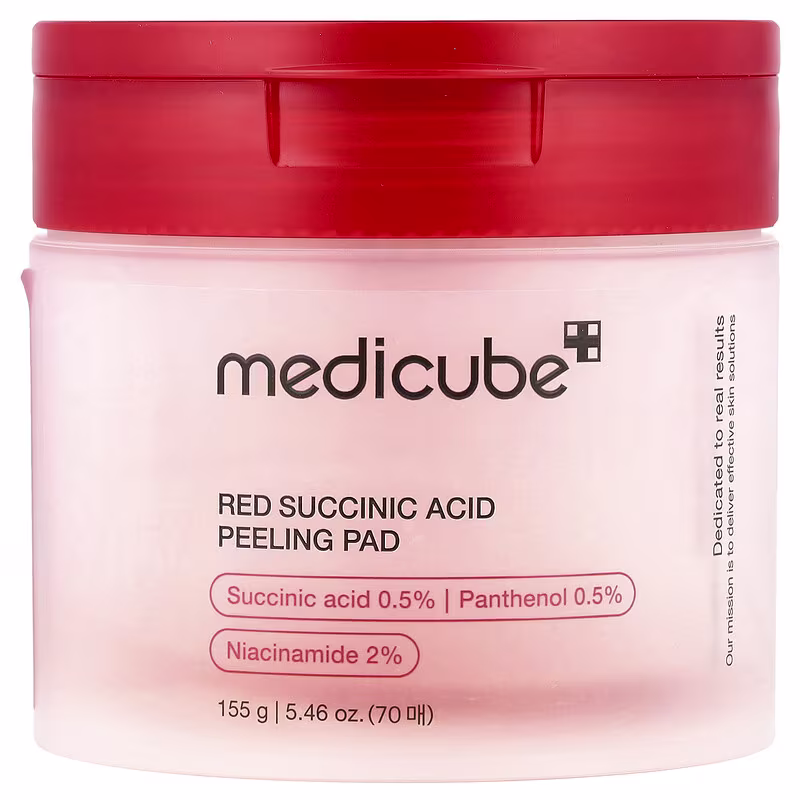 Medicube, Red Succinic Acid Peeling Pad, 70 Pads