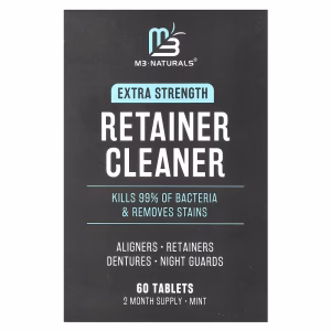 M3, Retainer Cleaner, Mint, 60 Tablets
