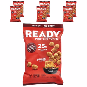 Ready, Protein Puffs, Barbecue, 6 Bags, 2.82 oz (80 g) Each