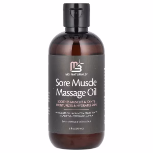 M3, Sore Muscle Massage Oil, Sweet Orange & Vanilla, 8 fl oz (240 ml)