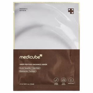 Medicube, Deep Peptide Radiance Beauty Mask, 1 Sheet, 0.91 fl oz (27 ml)