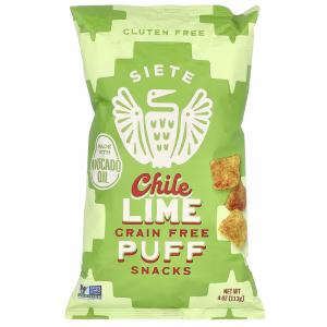 Siete, Grain Free Puff Snacks, Chile Lime, 4 oz (113 g)