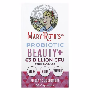 MaryRuth's, Probiotic Beauty+, 60 Capsules